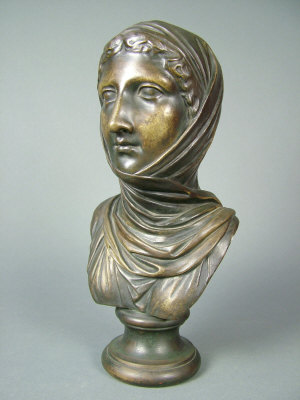 Appraisal: A late th early th century Italian bronze female bust