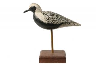 Appraisal: SHOREBIRD DECOY Black-belly Plover early th c on later stand