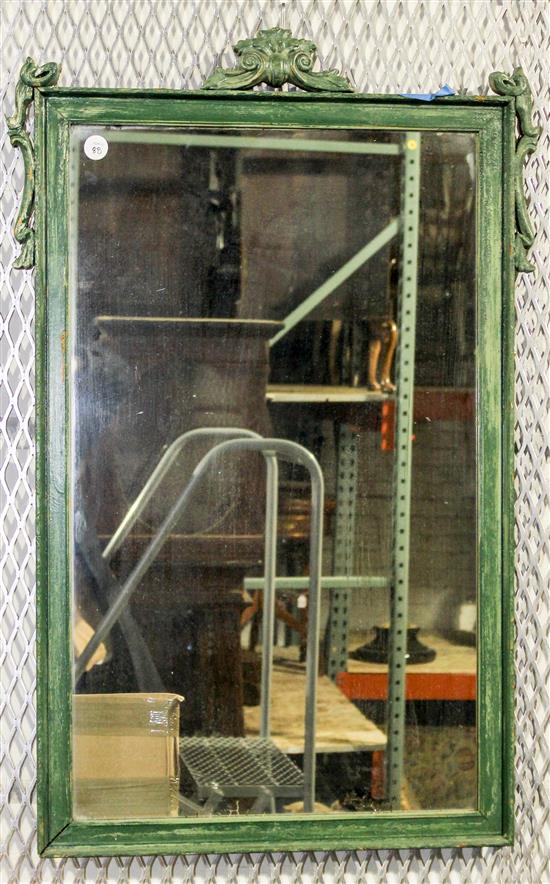 Appraisal: Sale Lot A Continental Painted Mirror Height x width inches