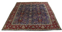 Appraisal: A Tabriz Carpet ca early th Century Navy blue central