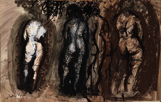 Appraisal: John Piper British - Three nudes signed in pen lower