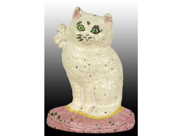 Appraisal: Hubley Cat on Pillow Cast Iron Doorstop Description Made by