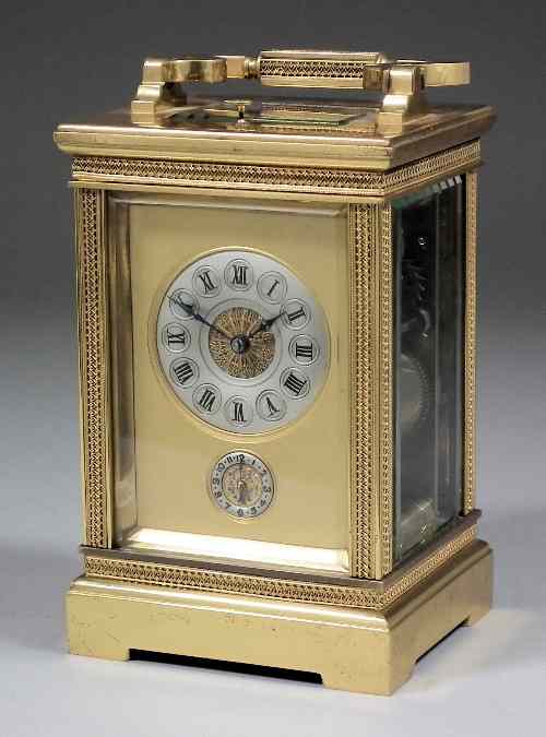 Appraisal: A late th Century French Grand Sonnerie carriage clock with