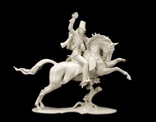 Appraisal: Theodor Karner Malachowski Hussar Figurine Theodor Karner German - for