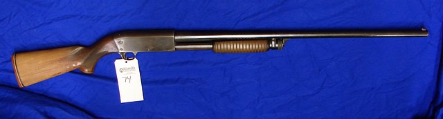 Appraisal: Ithaca Model Featherlight pump action shotgun ga bbl SN Patina