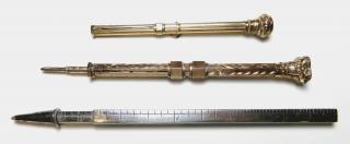 Appraisal: Sterling silver mechanical pencil Sterling silver mechanical pencil and other