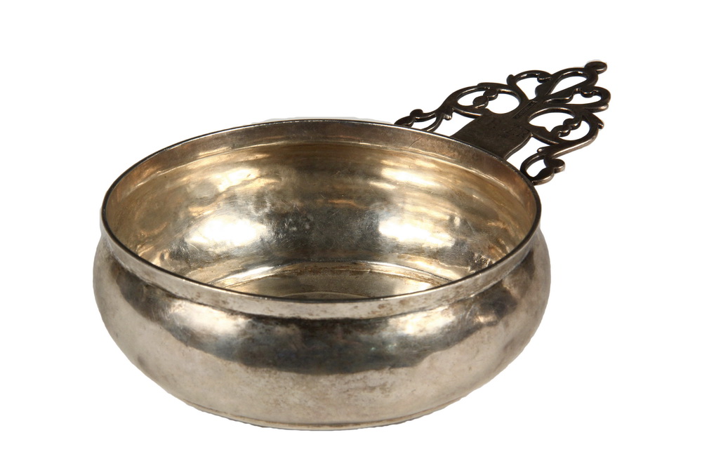 Appraisal: PORRINGER - Boston Colonial Era Coin Silver Porringer by Daniel