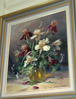 Appraisal: ANDRIS JANSONS IRISES OIL ON BOARD