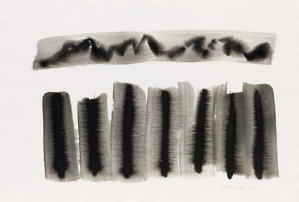 Appraisal: FELRATH HINES - Untitled Ink with wash on cream wove