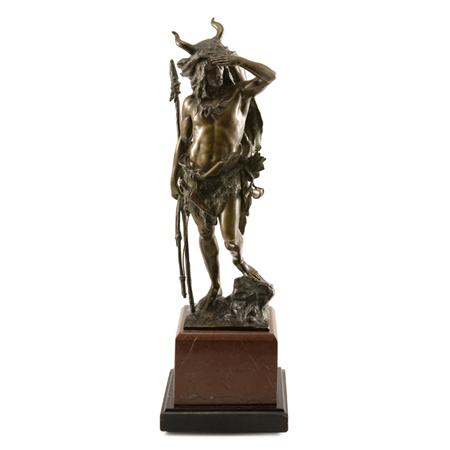 Appraisal: Bronze Figure of a Teutonic Warrior Estimate -