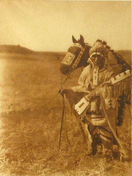 Appraisal: Edward S Curtis American - The Chief- Assiniboin from The