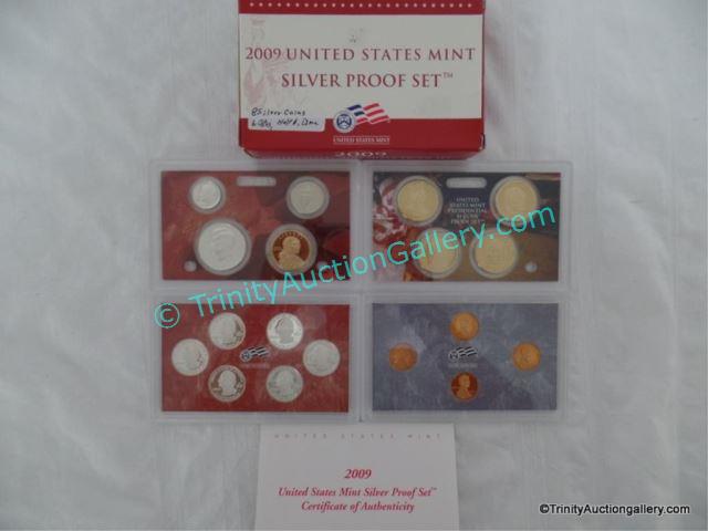 Appraisal: US Mint Silver Proof Coin Set w Coins Issued in