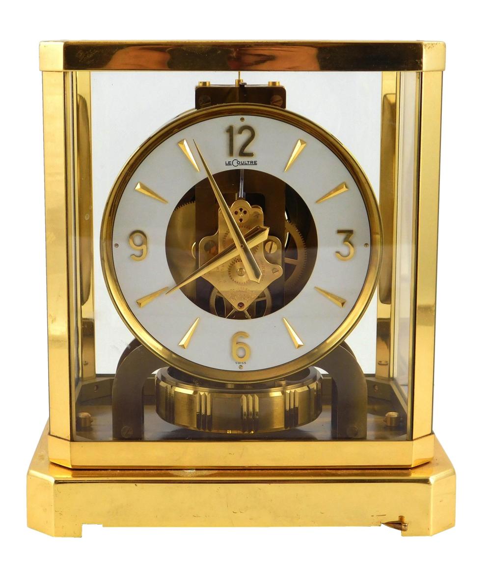 Appraisal: CLOCK Le Coultre Atmos mantel clock Fifteen Jewels Swiss with