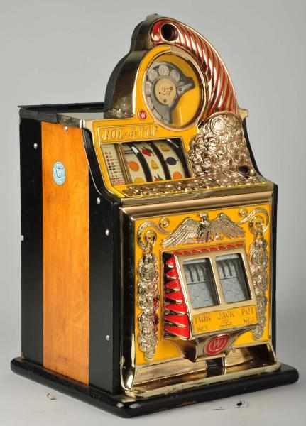 Appraisal: Watling Rol-A-Top Coin-Op Machine Post-war slot with gold plated castings