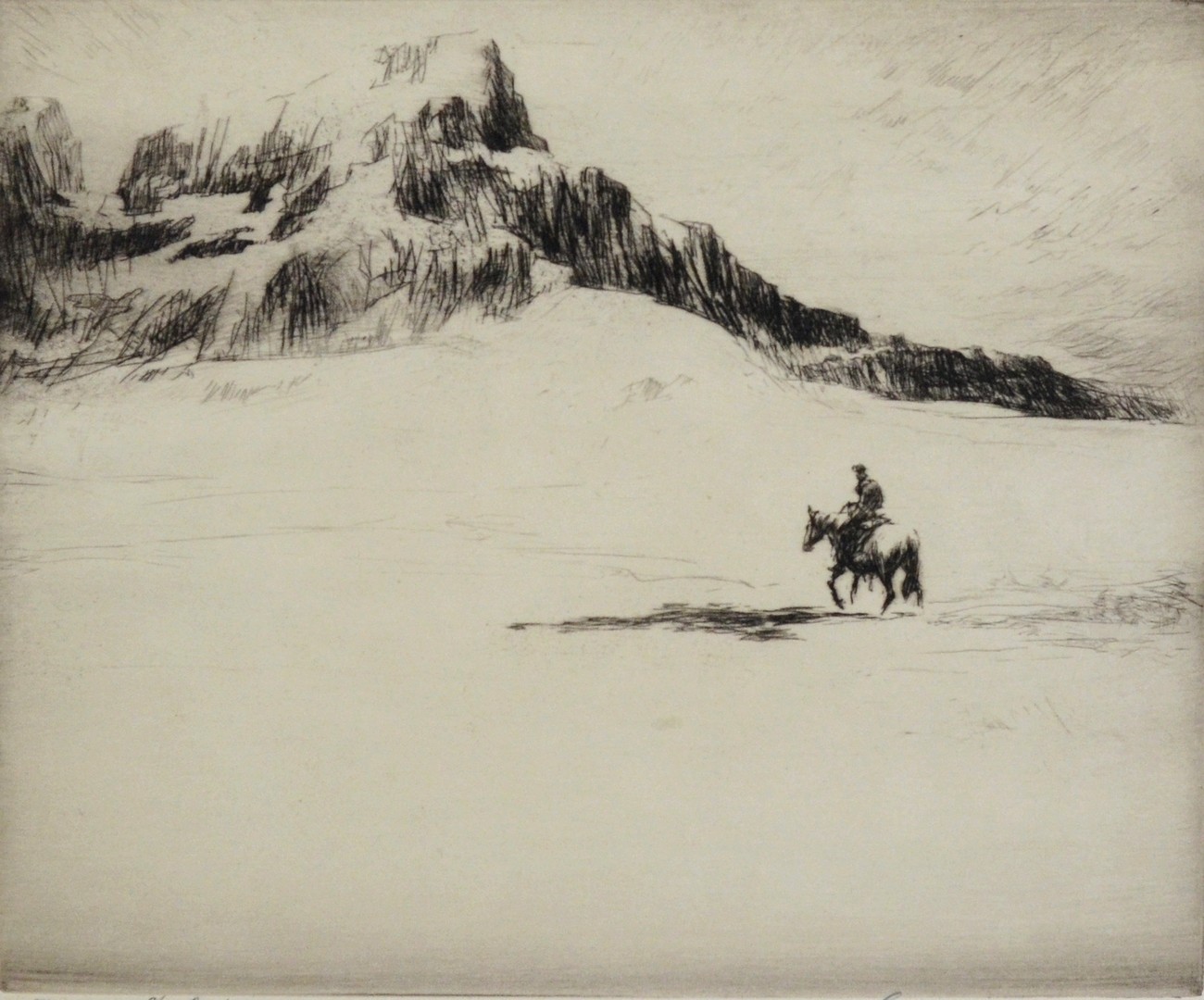 Appraisal: Levon West American - etching The Peak pencil signed lower