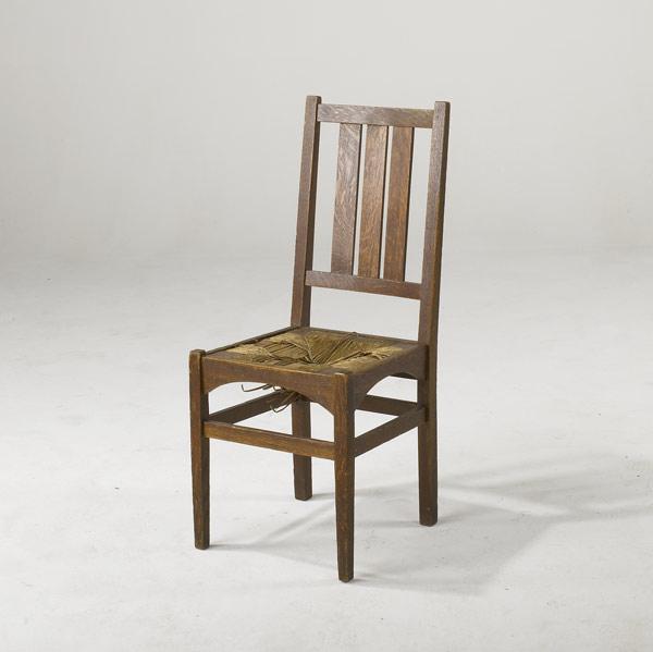 Appraisal: HARVEY ELLIS FOR GUSTAV STICKLEY Side chair Craftsman paster x