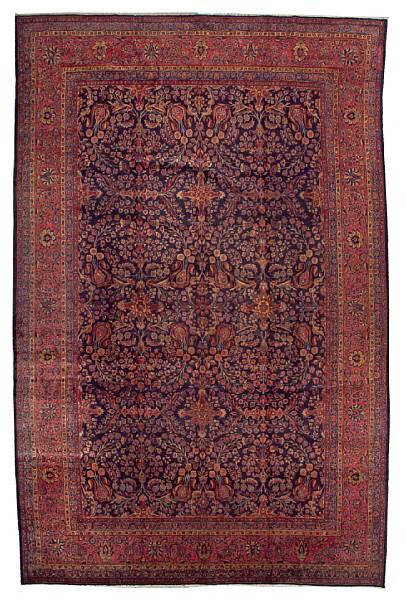 Appraisal: A Kashan carpet Central Persia circa size approximately ft in