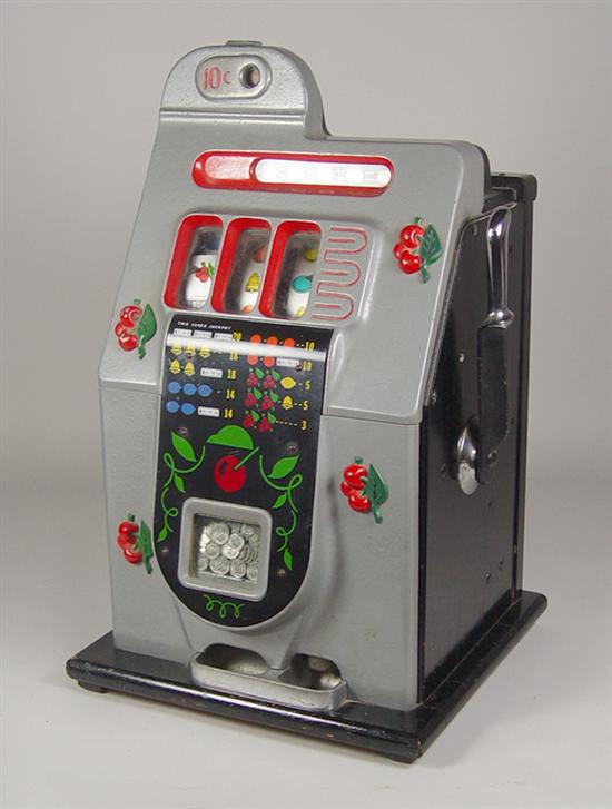 Appraisal: Black Cherry Cent Mills Slot Machine Appears to be in