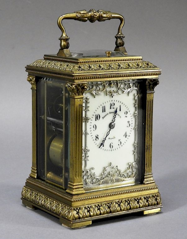 Appraisal: FINE C French Aiguilles Repeater Carriage Clock France th Century