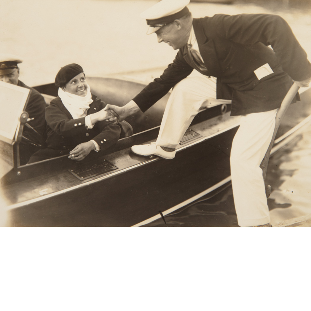 Appraisal: CARSTAIRS JOE Archive of photographs depicting Carstairs' early speedboat racing