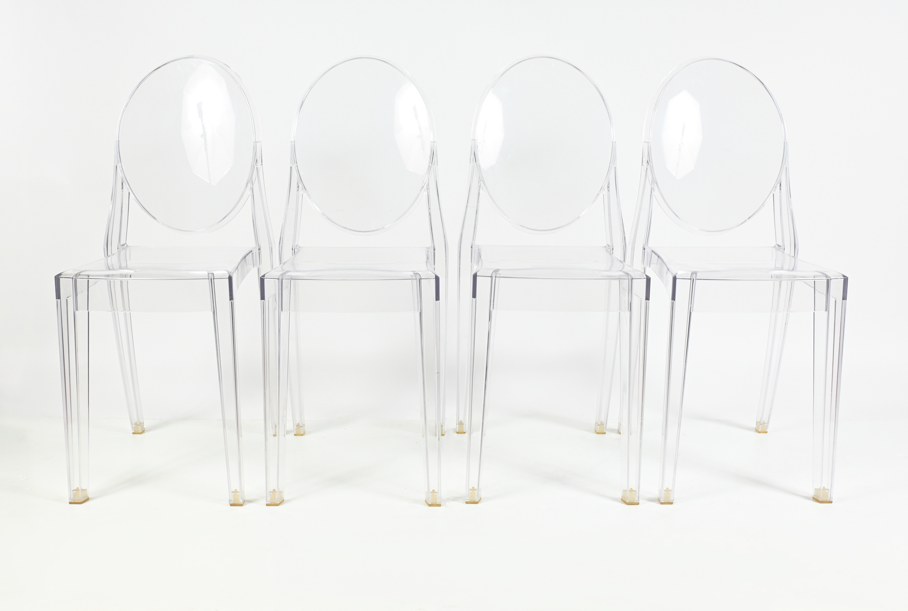 Appraisal: SET OF STARCK FOR KARTELL ''VICTORIA GHOST'' CHAIRS Signed in