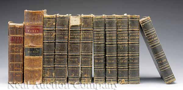 Appraisal: A Group of Eleven Antique Illustrated Ladies Books including Godey's