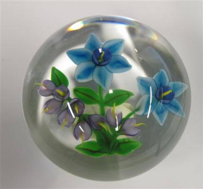 Appraisal: Randall Grubb 'Bouquet' paperweight dated