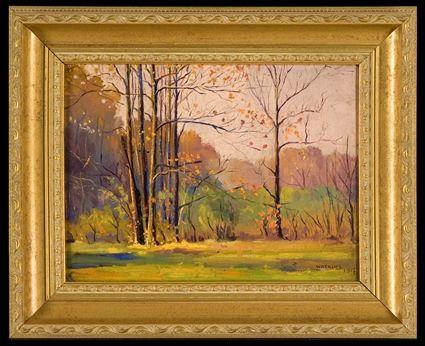 Appraisal: W REGINALD WATKINS b BARE HILLS MARYLAND Oil on canvas