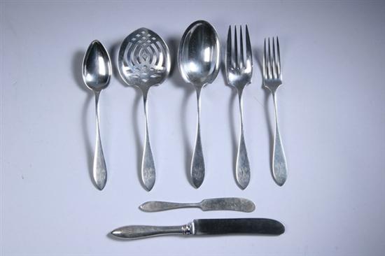 Appraisal: -PIECE TOWLE STERLING SILVER PARTIAL FLATWARE SERVICE Lafayette pattern Including