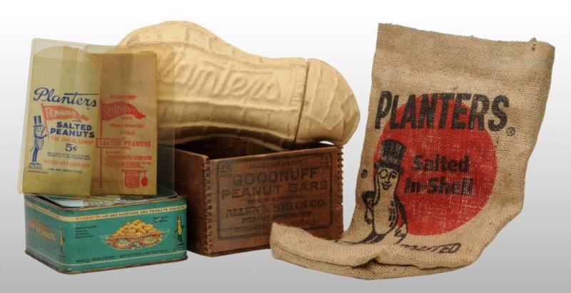 Appraisal: Lot of Planters Peanut Items Description Includes one papier mache