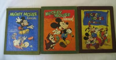 Appraisal: Three Mickey Mouse Annuals - published by Dean Son Ltd