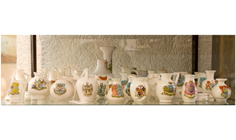 Appraisal: Collection Of Crested Ware Porcelain Items Comprising City Of Edinburgh