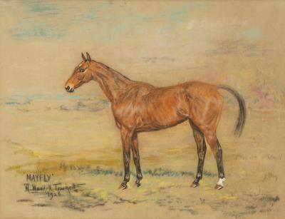 Appraisal: W Wasdell Trickett Mayfly Portrait of a Horse signed inscribed