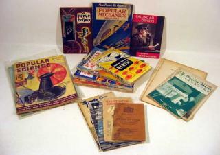 Appraisal: Pcs Popular Mechanics VINTAGE ANTIQUE SCIENTIFIC MECHANICAL MAGAZINES EPHEMERA Railroad