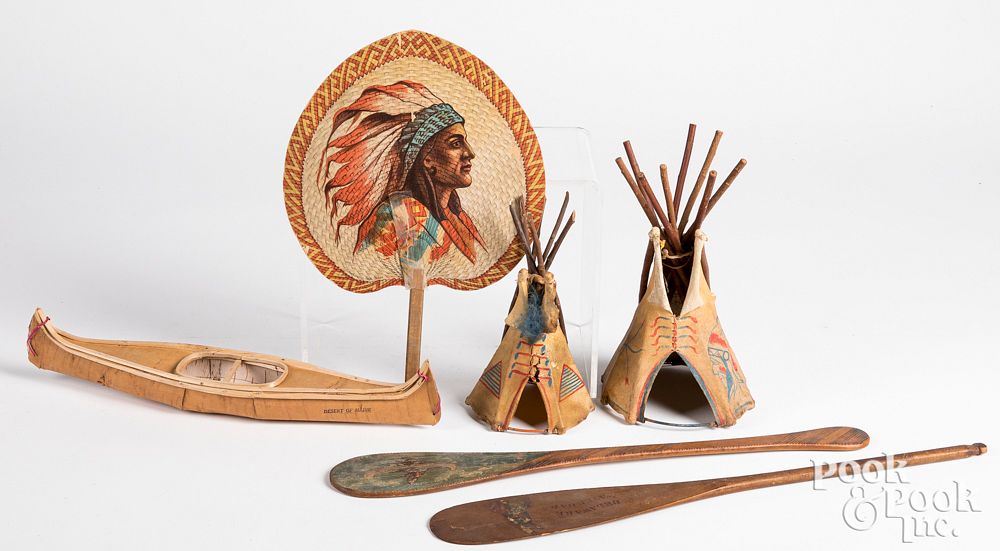 Appraisal: Native American Indian decorative items Group of Native American Indian