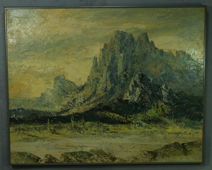 Appraisal: William B Schimmel American AZ - o c Mountain Landscape