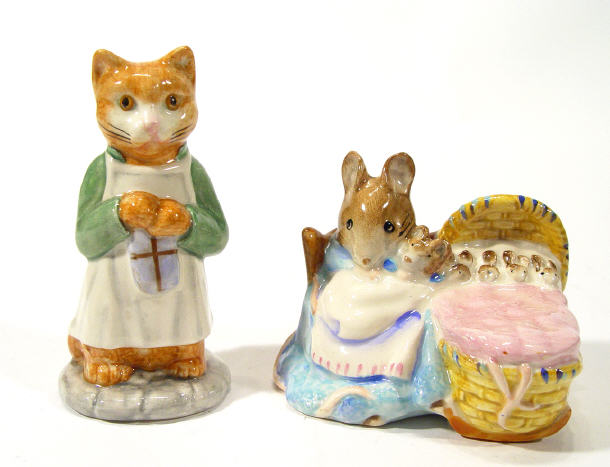 Appraisal: Two hand painted Beswick Beatrix Potter figures Hunca Munca and