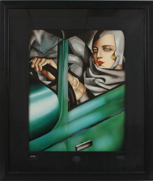 Appraisal: Tamara de Lempicka - Autoportrait limited edition estate serigraph x