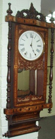 Appraisal: A th Century hanging wall clock the enamel dial with