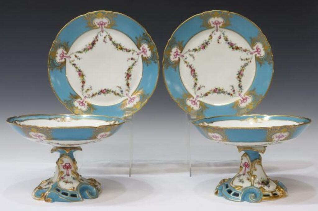 Appraisal: lot of French porcelain tableware Dominique Denuelle Porcelain Manufactory Paris