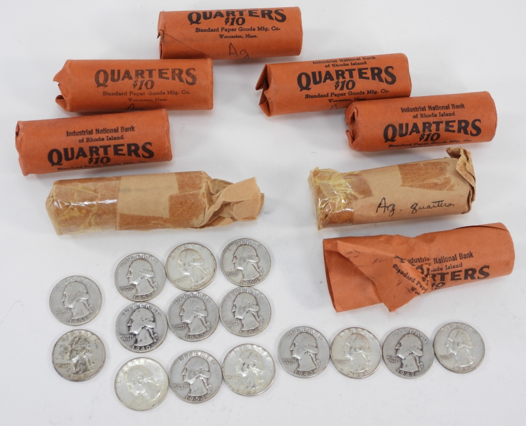 Appraisal: COLLECTION OF UNITED STATES SILVER QUARTERS United States th CenturyIncludes