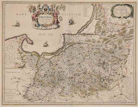 Appraisal: Blaeu Johannes Prussia Accurate Descripta showing part of the Baltic