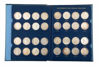 Appraisal: Franklin Half Dollar Set in Whitman Album - Complete with