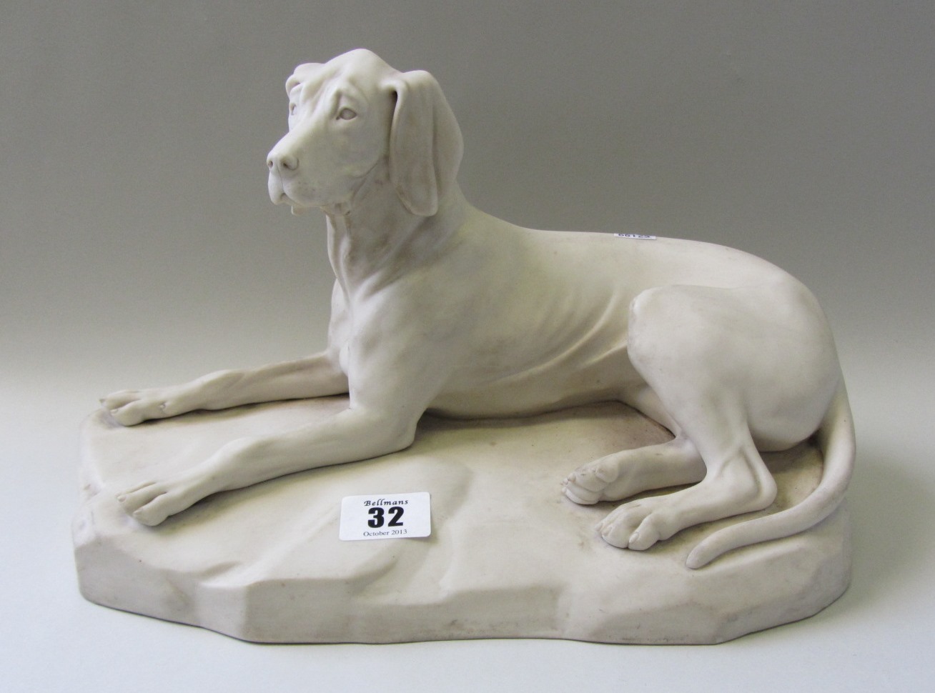 Appraisal: A Copeland Parian figure of a hound late th century