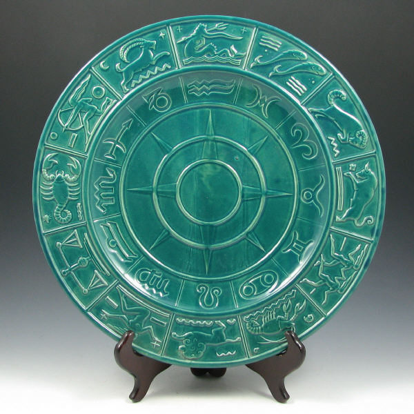 Appraisal: Large charger with the twelve symbols of the Zodiac designed