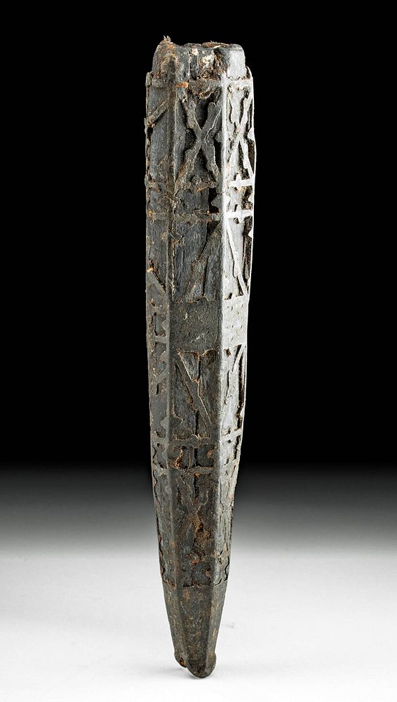 Appraisal: th C European Wood and Lead Alloy Sheath Western Europe