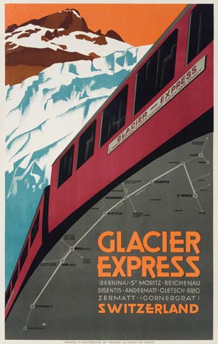 Appraisal: ANONYMOUS GLACIER EXPRESS Circa x inches Fiedler Chaux-de-Fonds Condition B