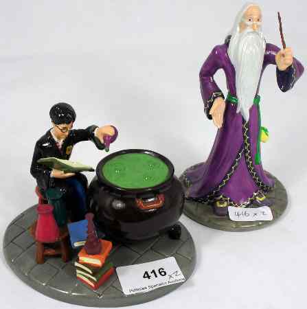 Appraisal: Royal Doulton Harry Potter Figures Headmaster Albus Dumbledore HP Struggling