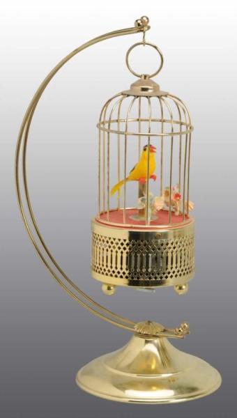 Appraisal: Bird in Cage Wind-Up Toy Description Japanese Working When wound