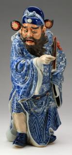 Appraisal: Chinese porcelain figure of Zhong Kui h Chinese porcelain figure